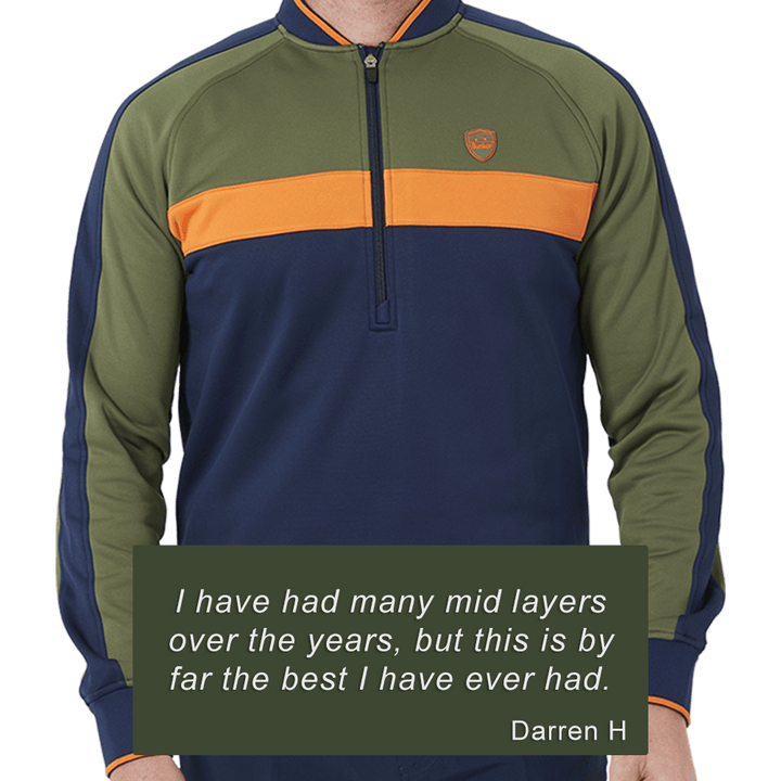 Colour Block Quarter Zip