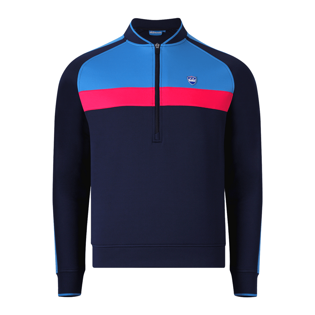 Colour Block Quarter Zip
