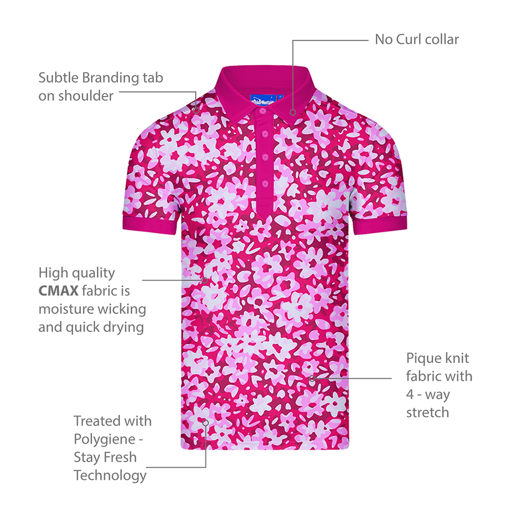 Cmax Camo Floral Polo