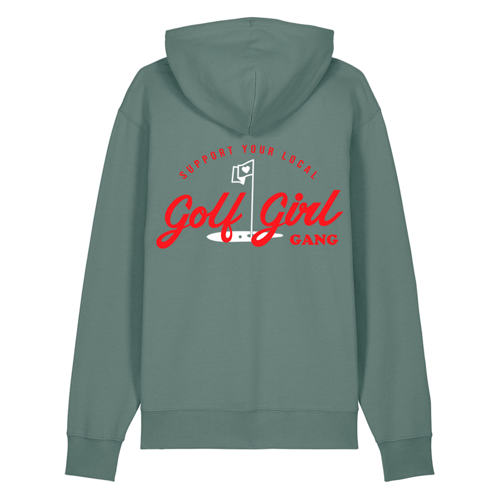 Bunker Woman Girl Gang Hoodie Sage Green