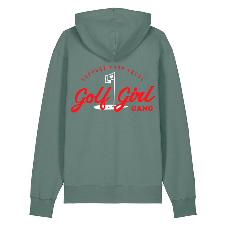 Bunker Woman Girl Gang Hoodie Sage Green