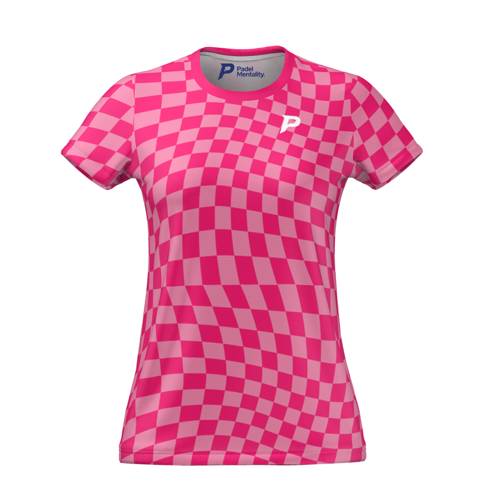 Ripple Womens Tech T Shirt Pink