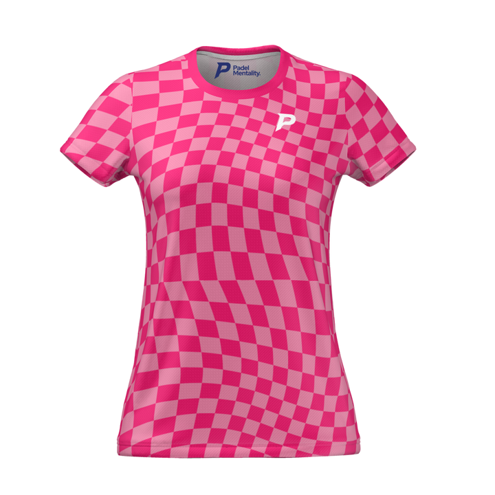 Ripple Womens Tech T Shirt Pink