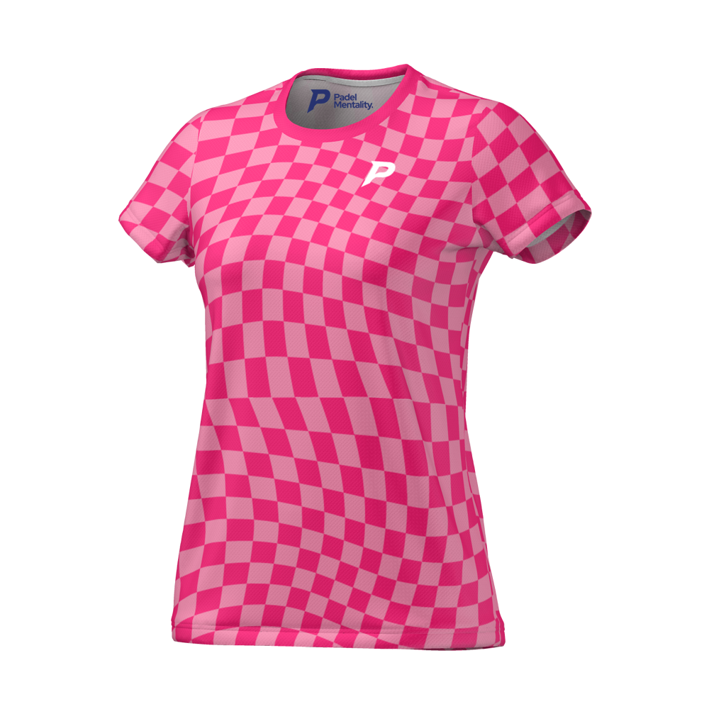 Ripple Womens Tech T Shirt Pink