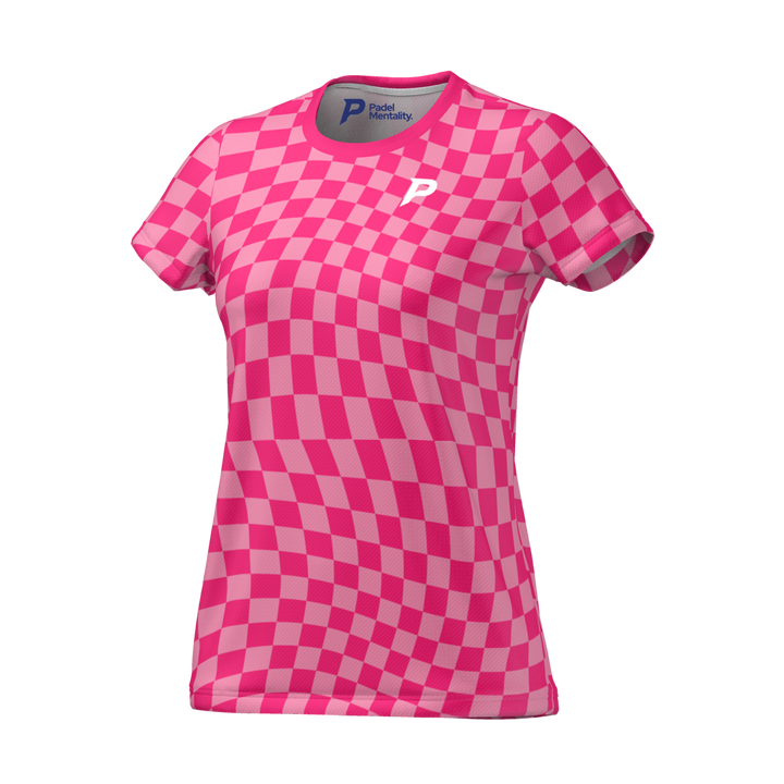 Ripple Womens Tech T Shirt Pink