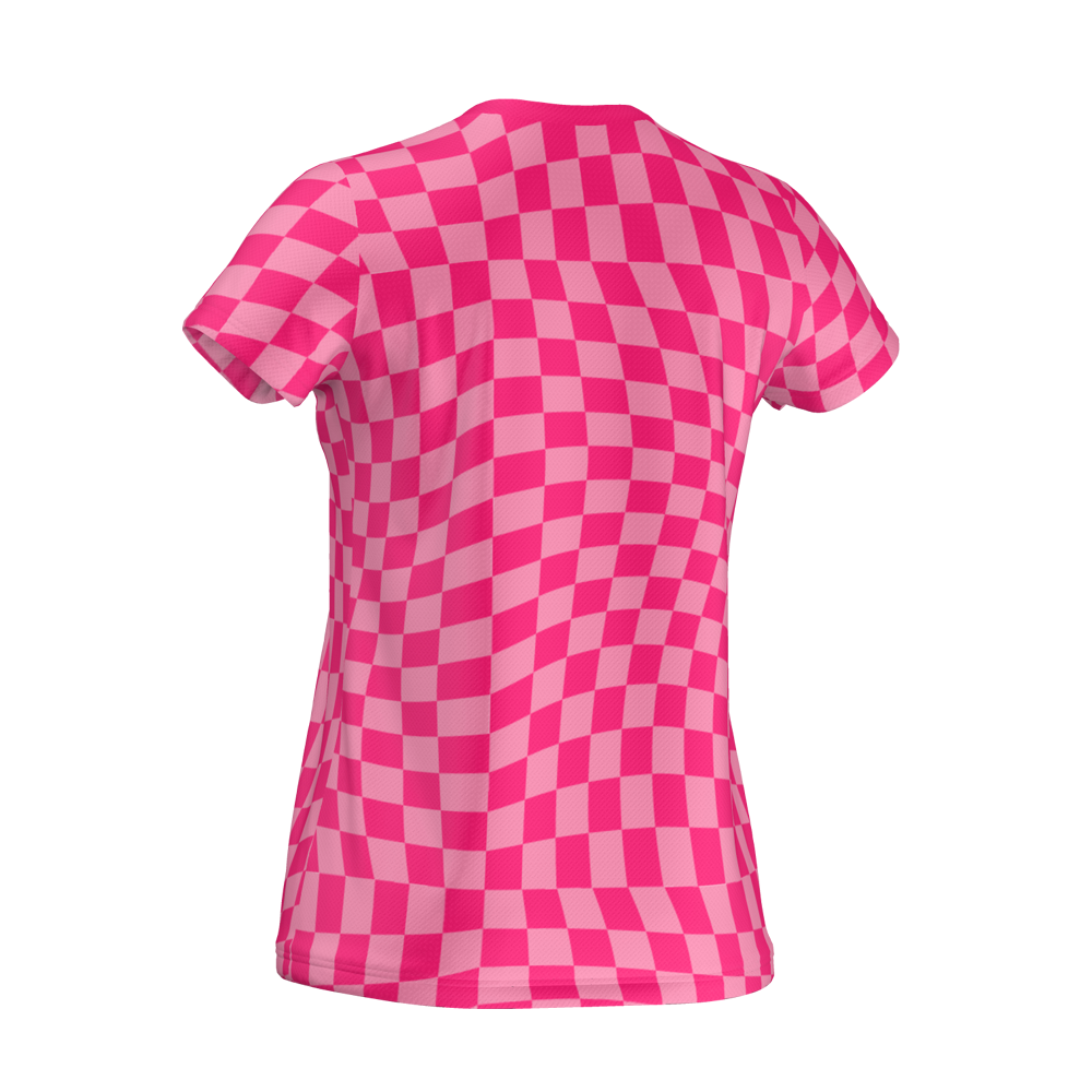 Ripple Womens Tech T Shirt Pink