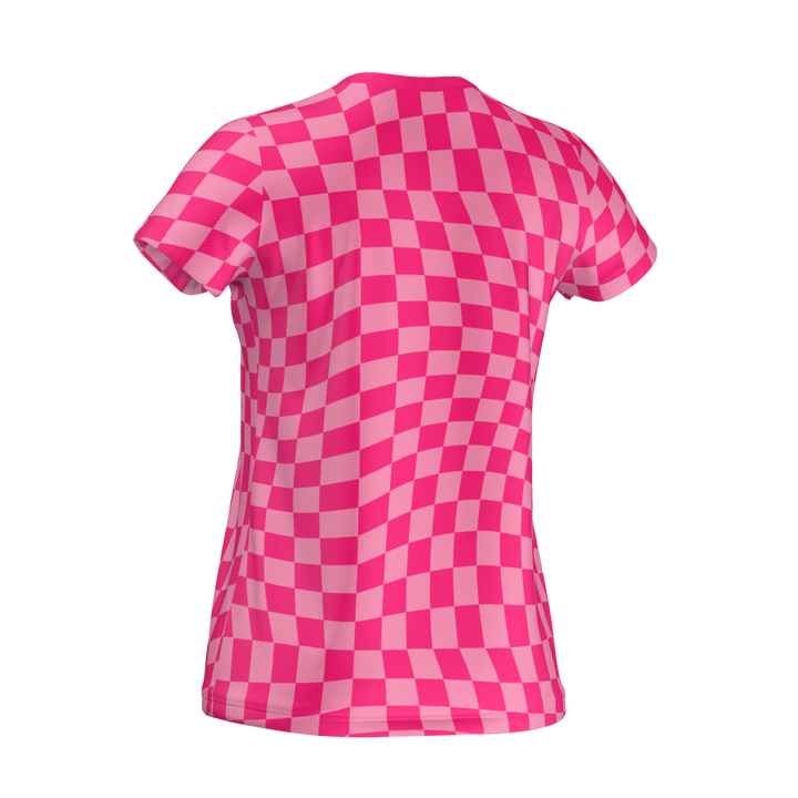 Ripple Womens Tech T Shirt Pink
