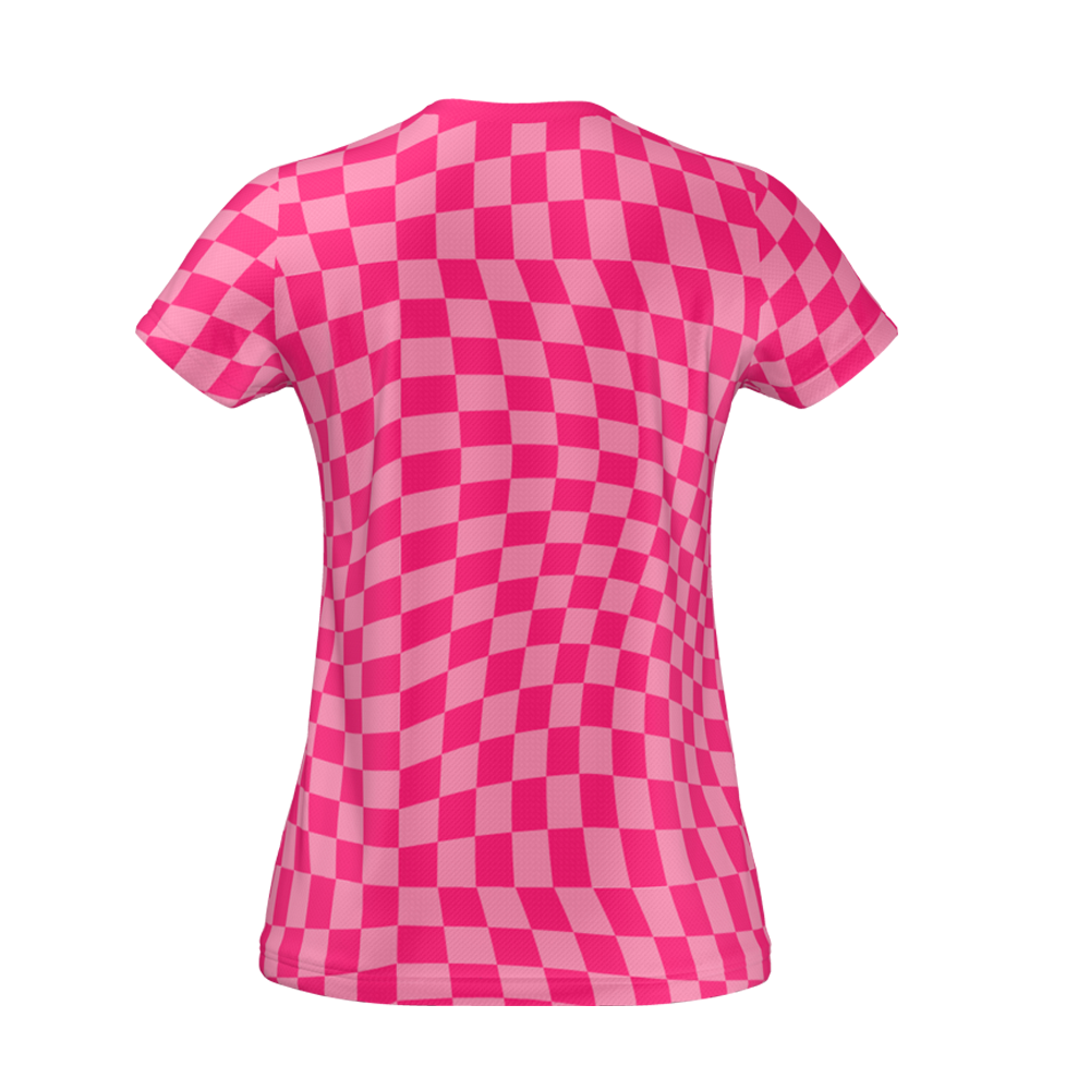 Ripple Womens Tech T Shirt Pink