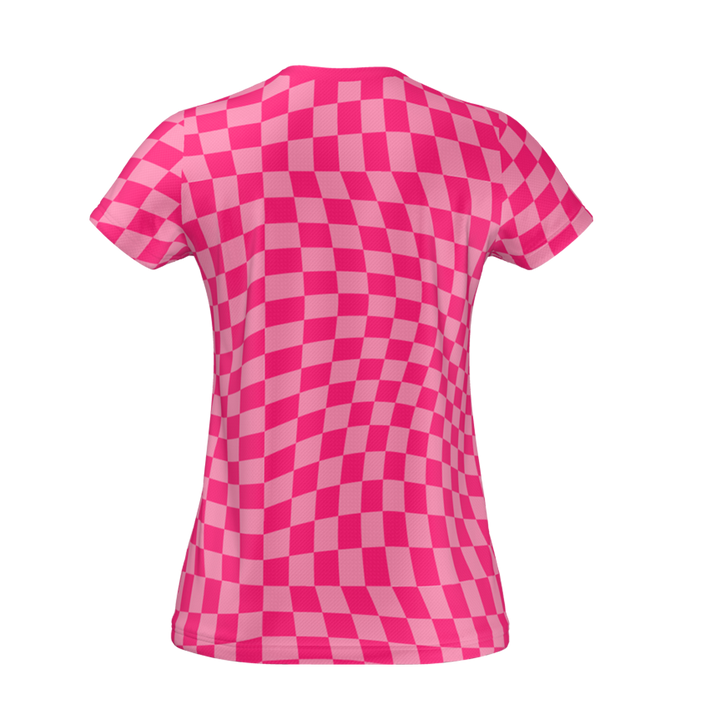 Ripple Womens Tech T Shirt Pink