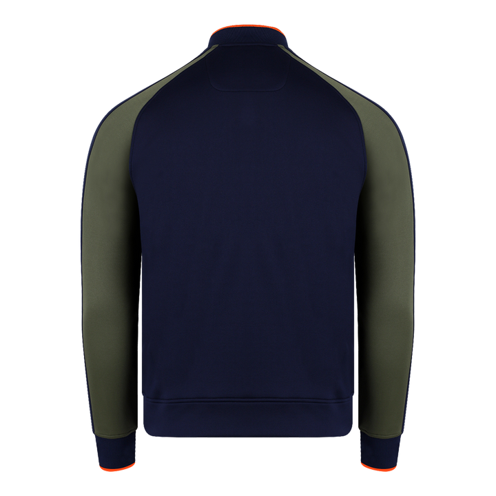 Colour Block Quarter Zip