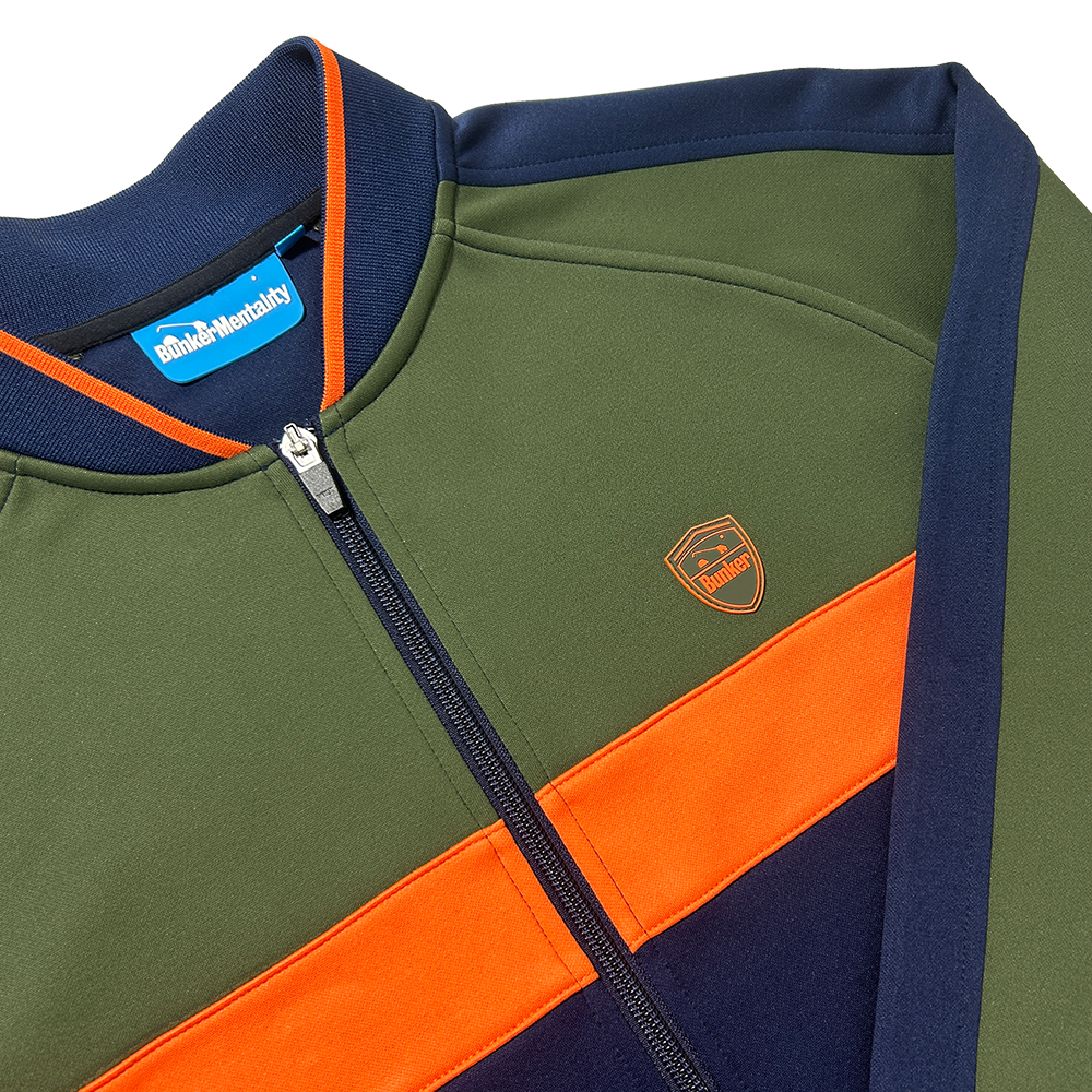 Colour Block Quarter Zip