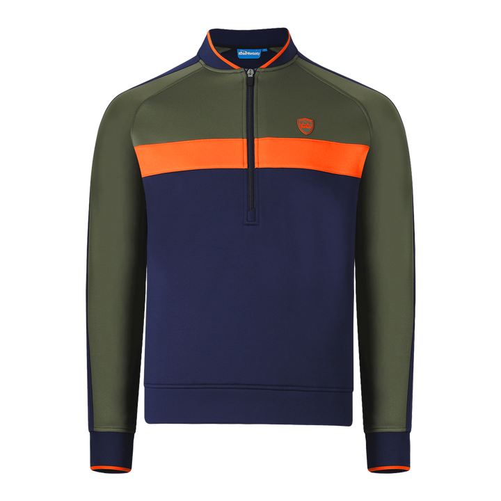 Colour Block Quarter Zip