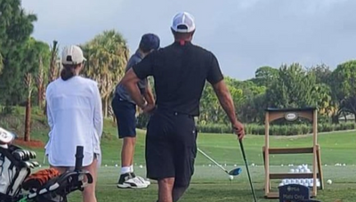 Tiger Woods spotted at son's junior event