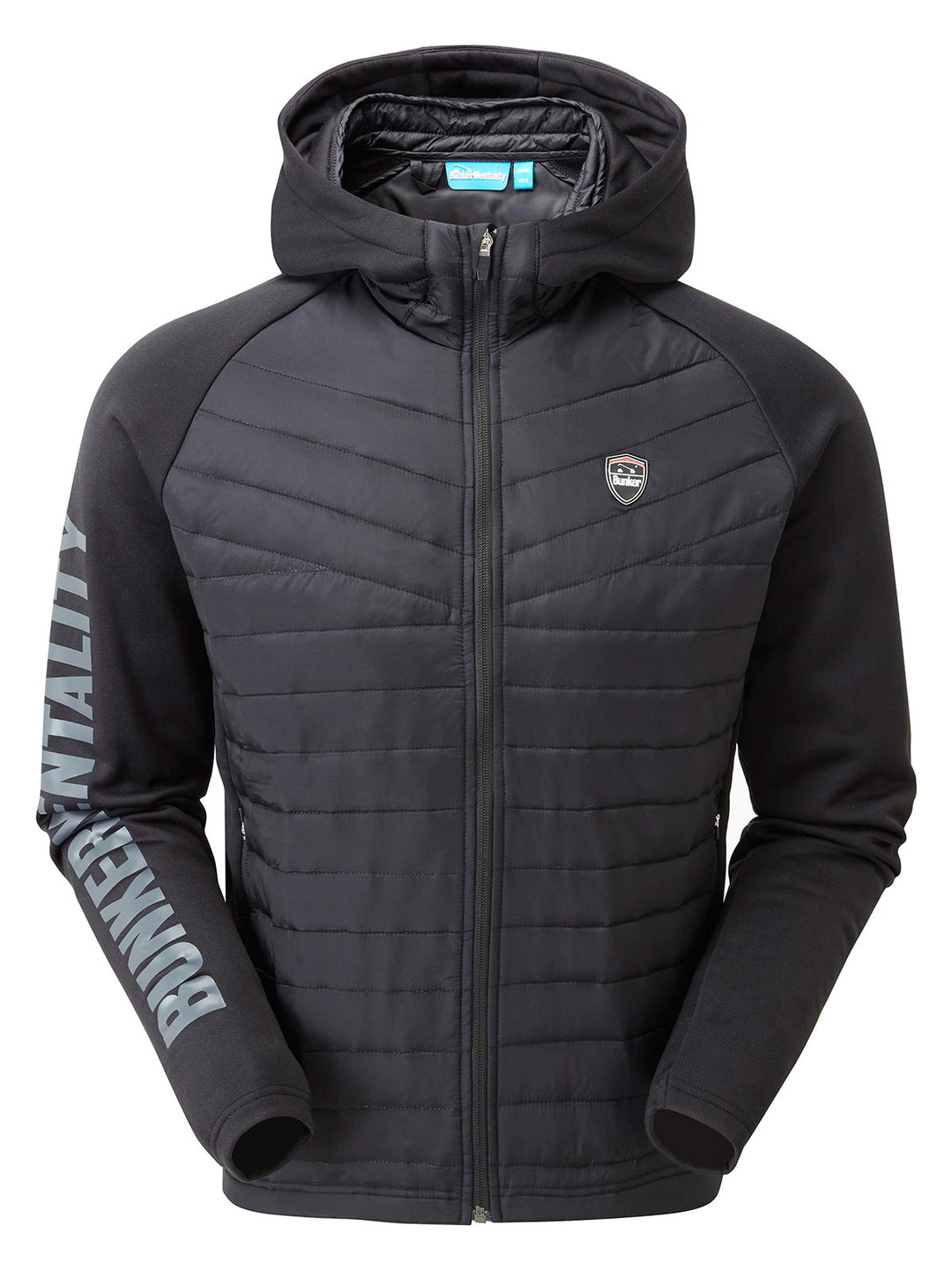 Bunker Mentality Puffer Caddy Tech Black Golf Hoody jacket