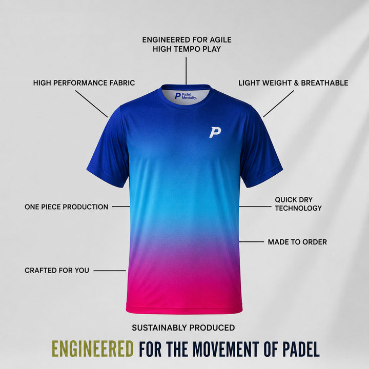 Padel Faze Tech Tee – Blue