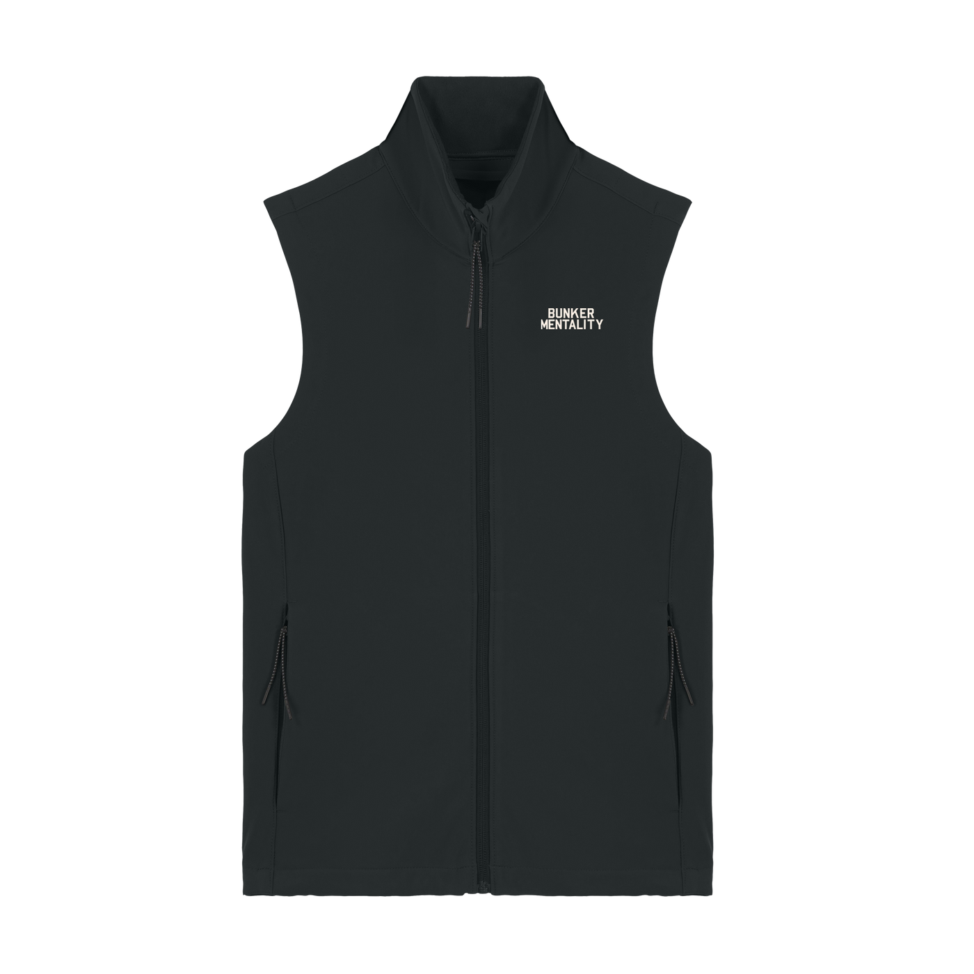 The Hooley Gilet - Bonded Soft Shell - Black