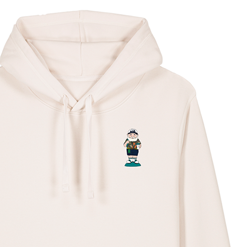 Augusta Gnome and Script Hoodie - Vintage White