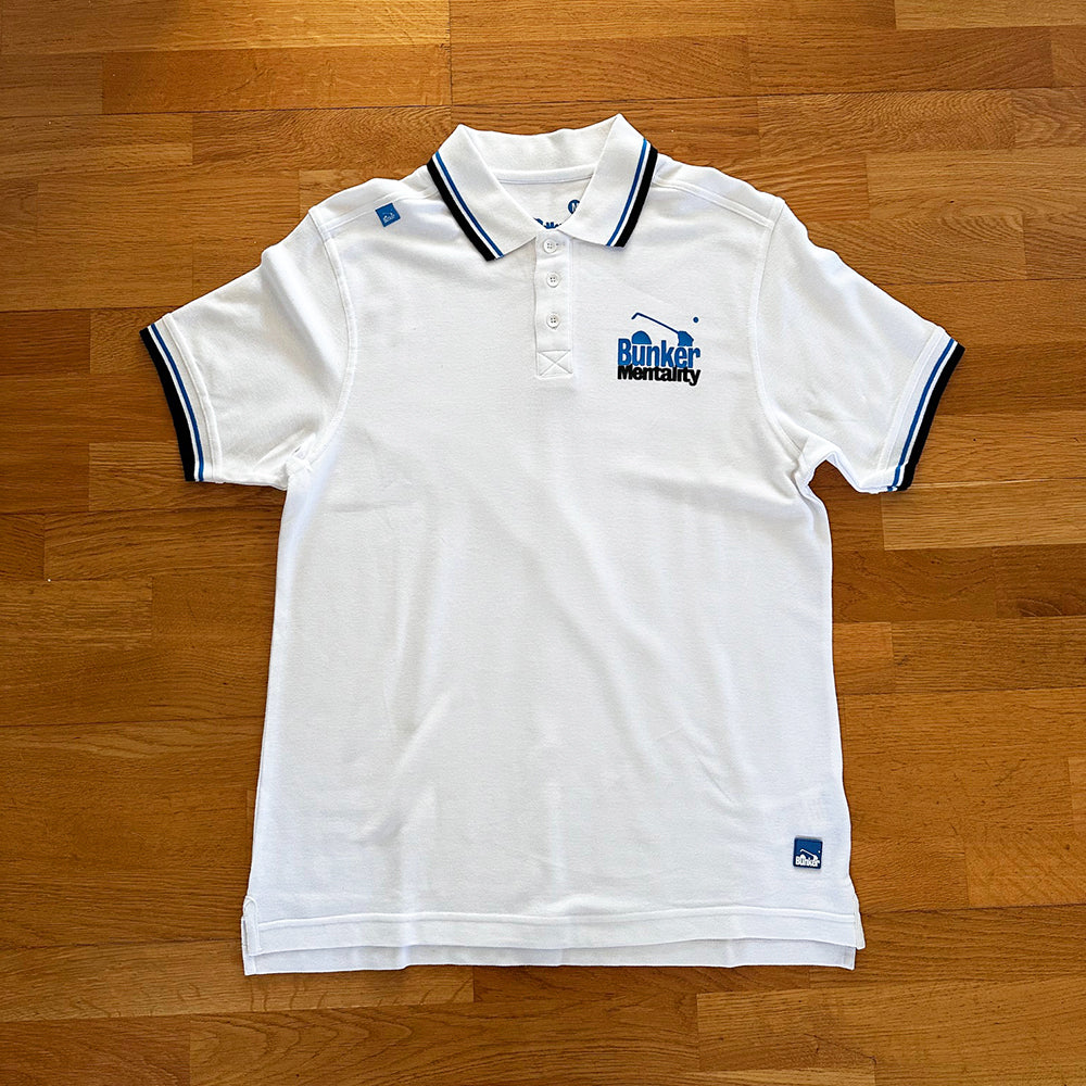 Cotton Pique Polo with Chest - White - M (sample)