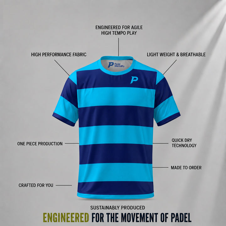 Padel Rove Tech Tee – Blues