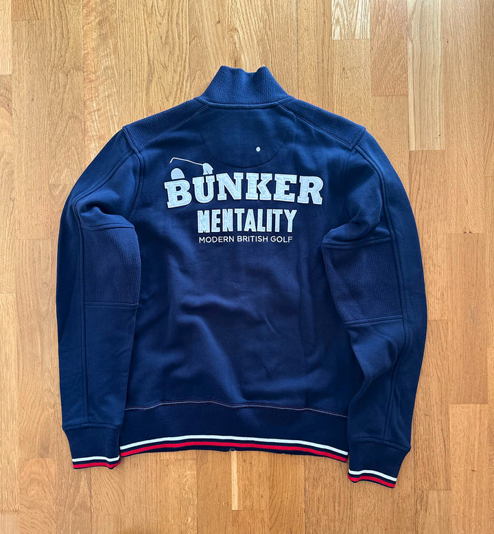 Full Zip Sweat Bunker Shield  - Navy - S  - (Sample)
