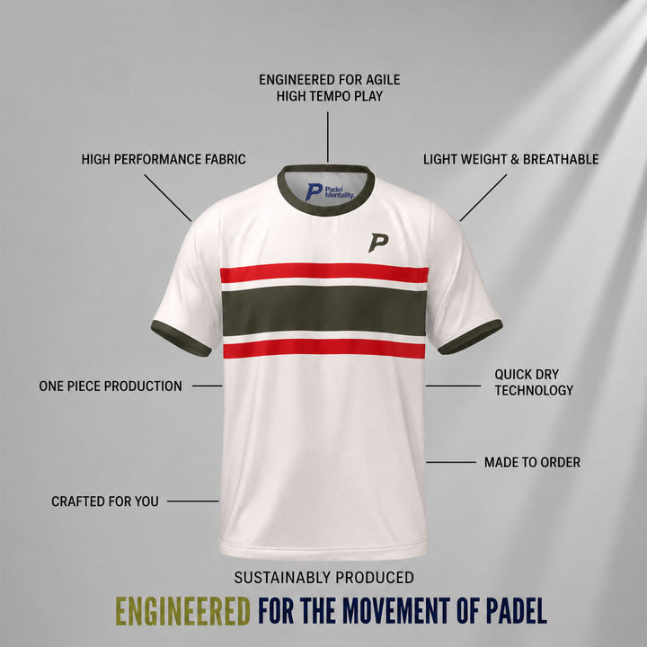 Padel Dash Tech Tee – Off White