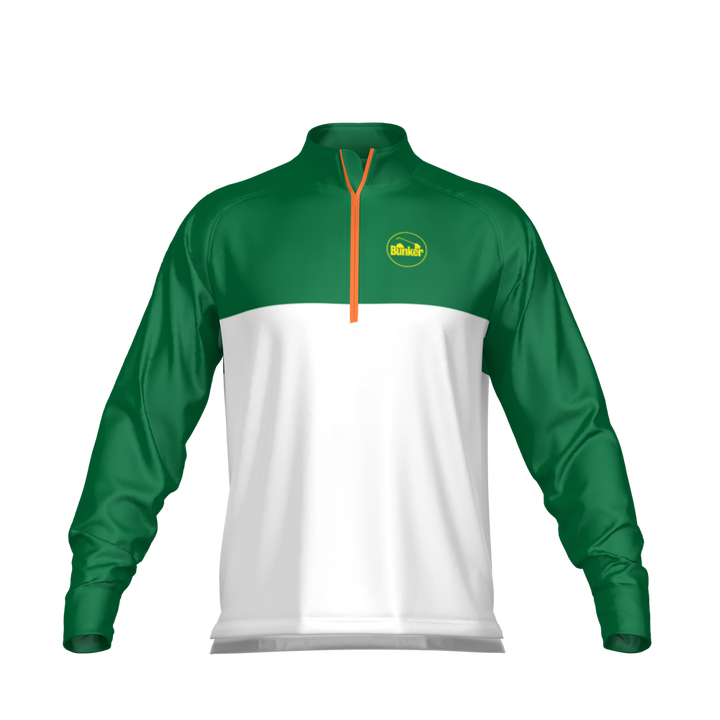 Bunker Azalea Mid Layer - Green & White