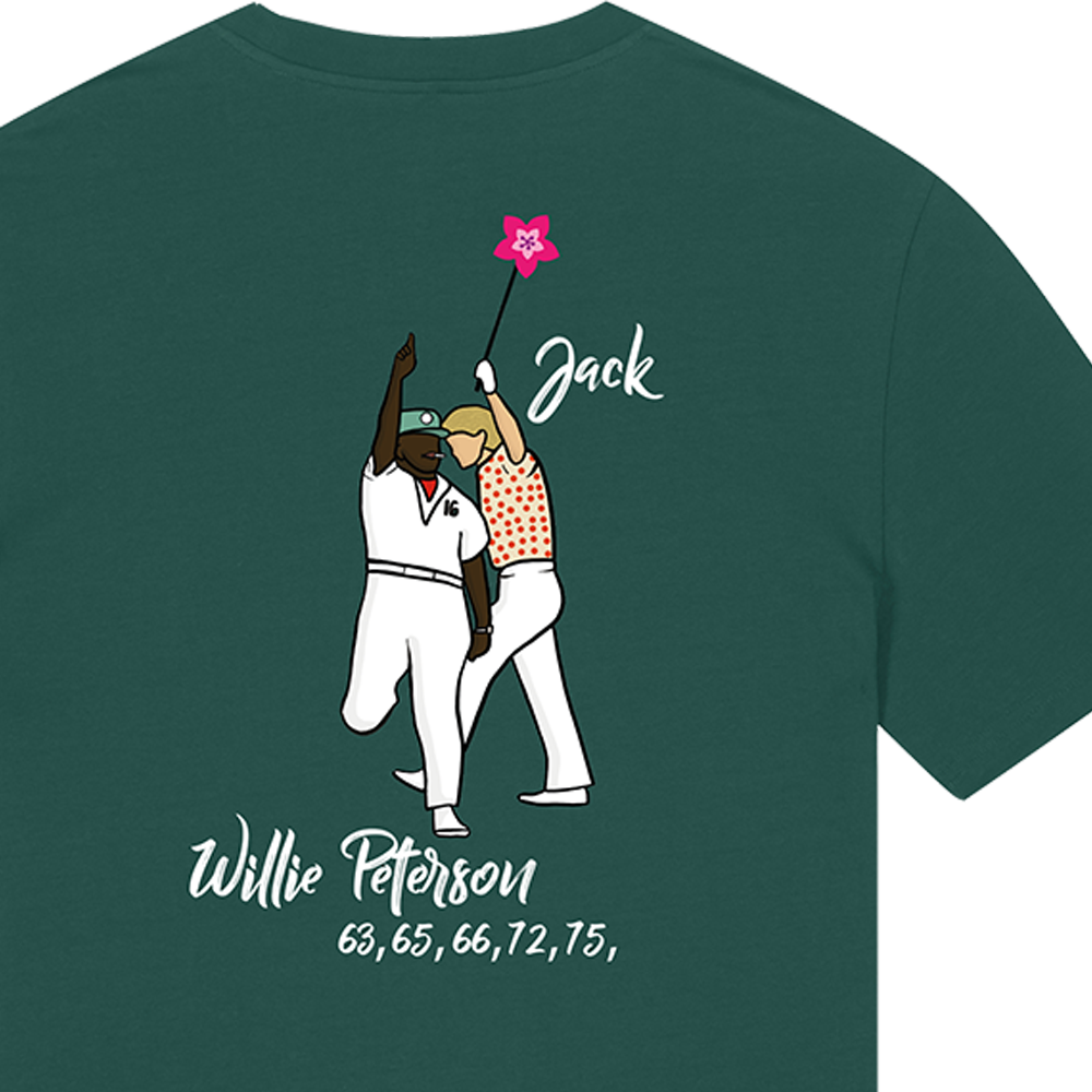 Willie and Jack T Shirt Green