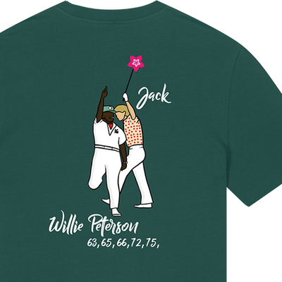 Willie and Jack T Shirt Green