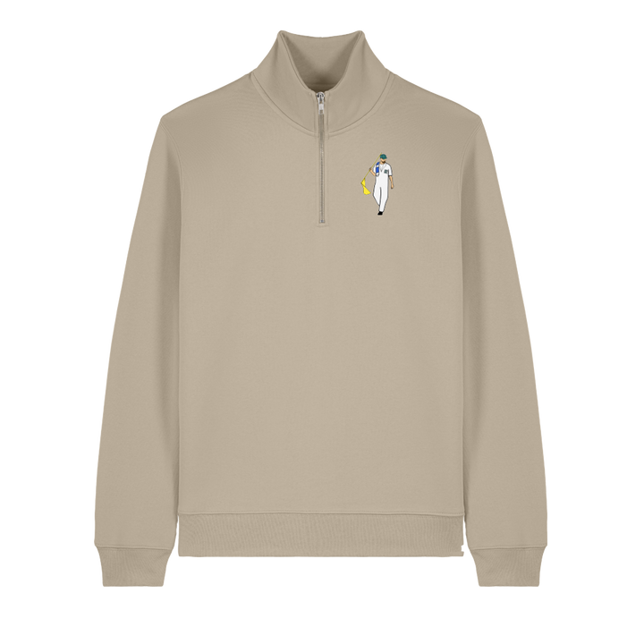 Augusta Organic Cotton 1/4 Zip - Desert Dust