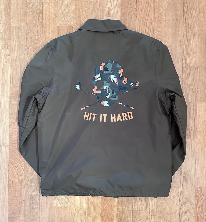 Shower Jacket with Skull Print - Khaki - Small (sample)