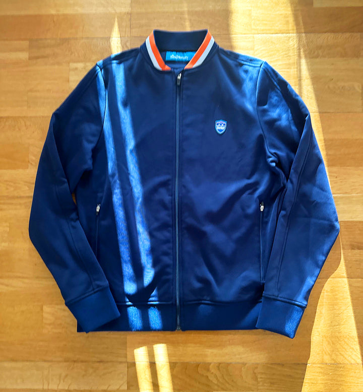 Full Zip Polyester Bunker Sheild  - Navy - M  - (Sample)