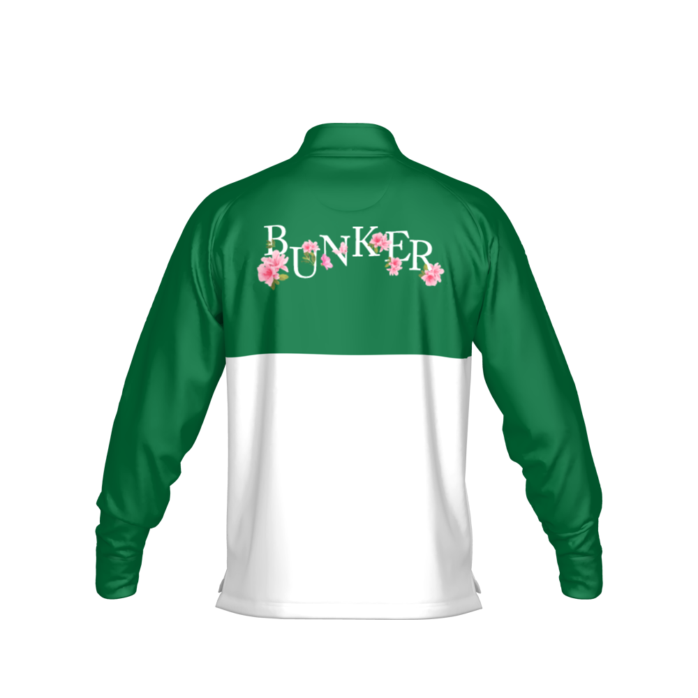 Bunker Azalea Mid Layer - Green & White