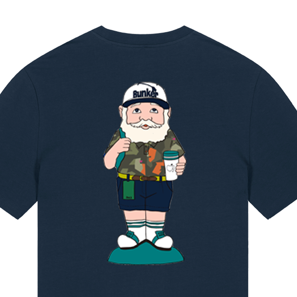 Large Gnome T Shirt - Navy