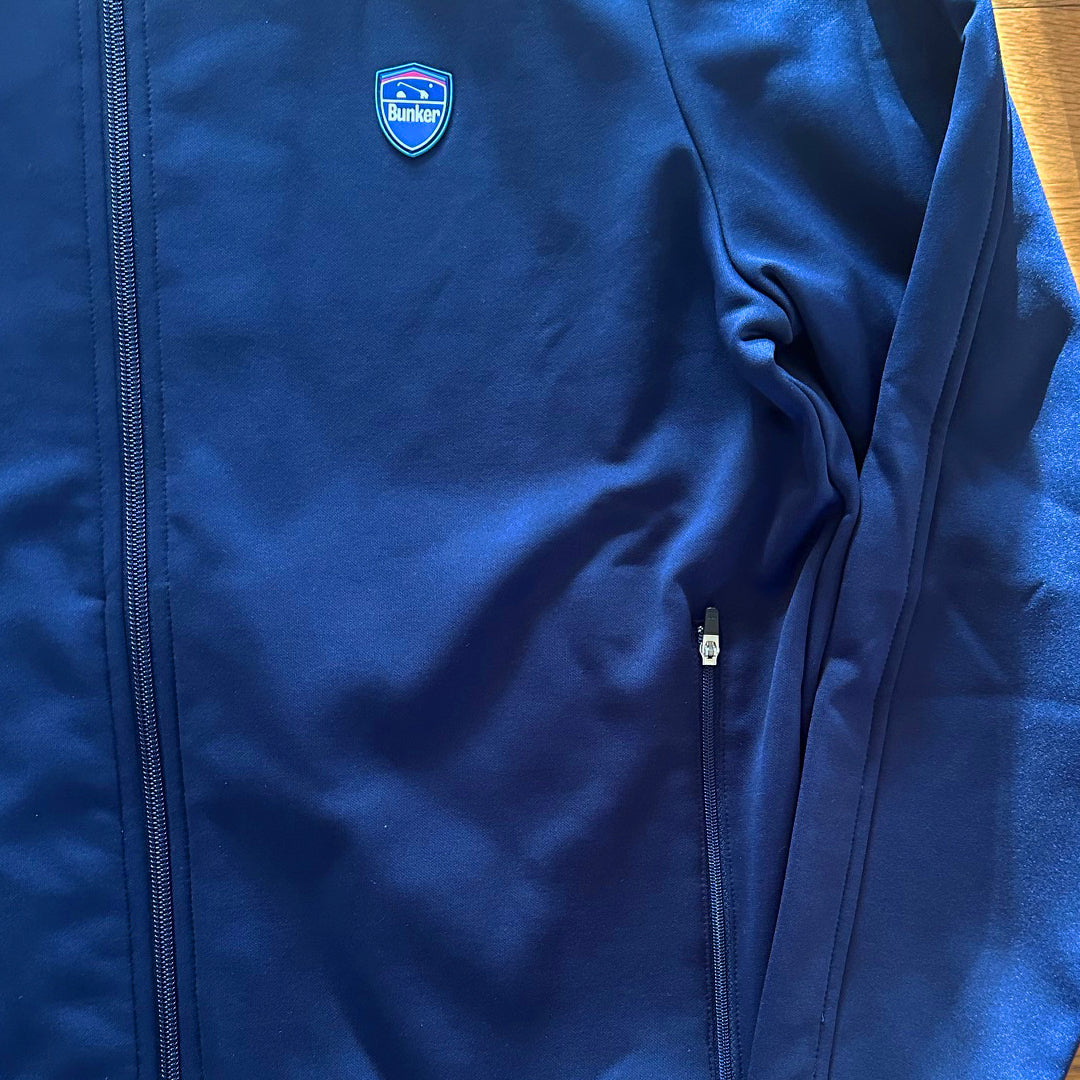 Full Zip Polyester Bunker Sheild  - Navy - M  - (Sample)