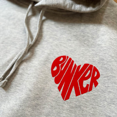 Bunker Woman Heart Hoodie Warm Oatmeal