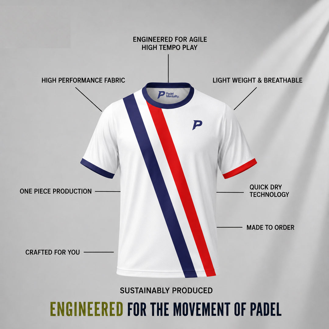 Padel Glide Tech Tee – White