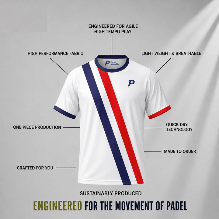 Padel Glide Tech Tee – White