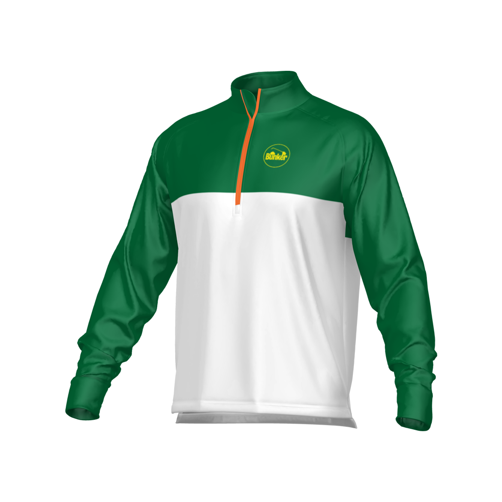 Bunker Azalea Mid Layer - Green & White