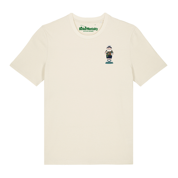Bunker Mentality Augusta Gnome White T-Shirt | Golf Graphic T Shirt