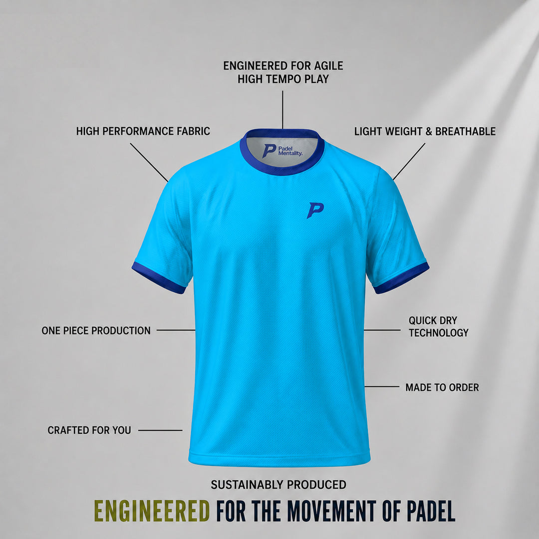 Padel Players Tech Tee – Aqua