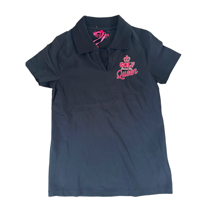 Golf Saved The Queen Polo - Black (sample)