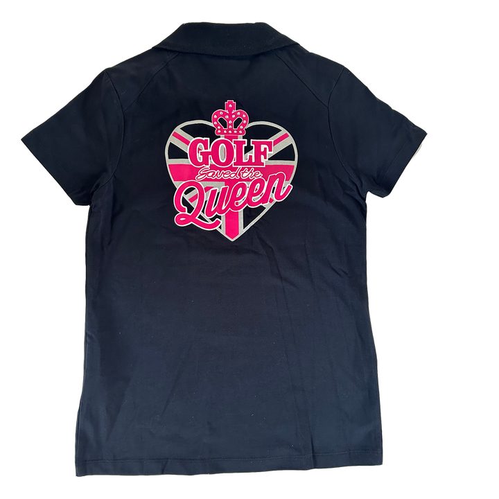 Golf Saved The Queen Polo - Black (sample)