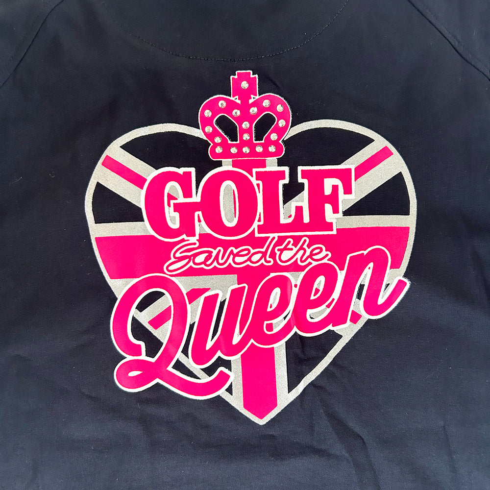 Golf Saved The Queen Polo - Black (sample)