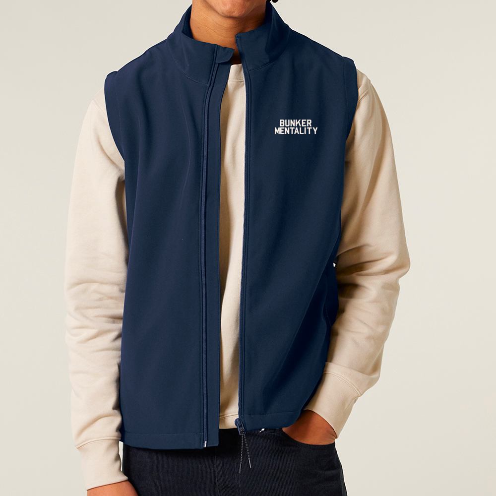 The Hooley Gilet -Bonded Soft Shell - Navy