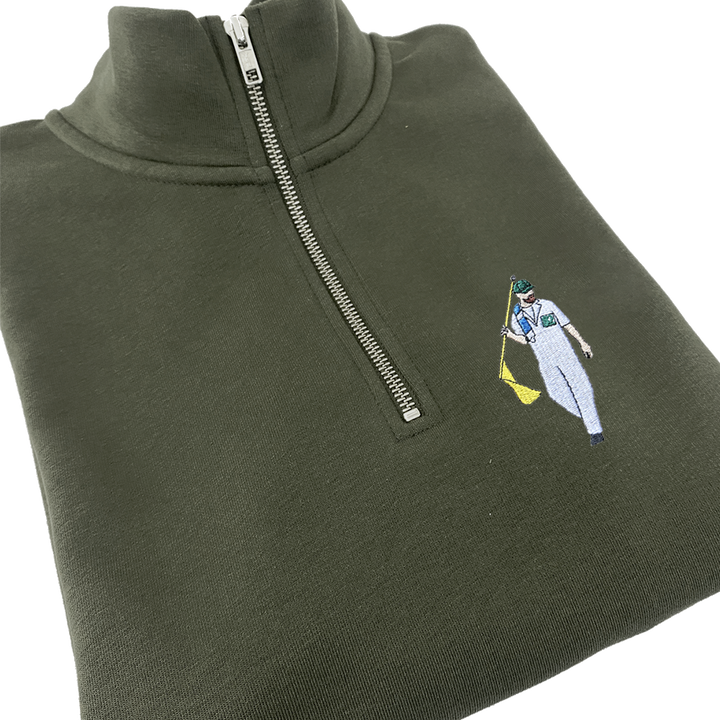 Augusta Zip Sweatshirt Khaki