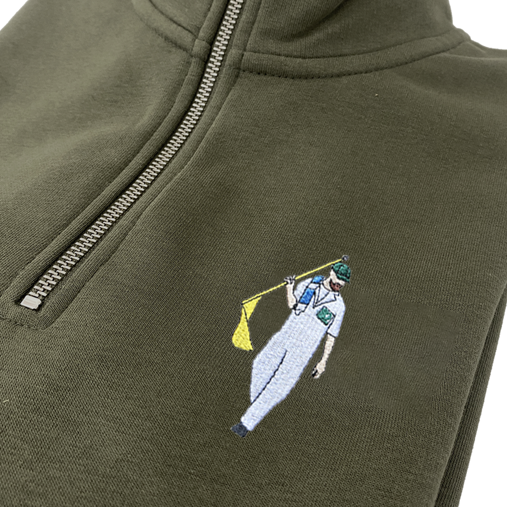 Augusta Zip Sweatshirt Khaki