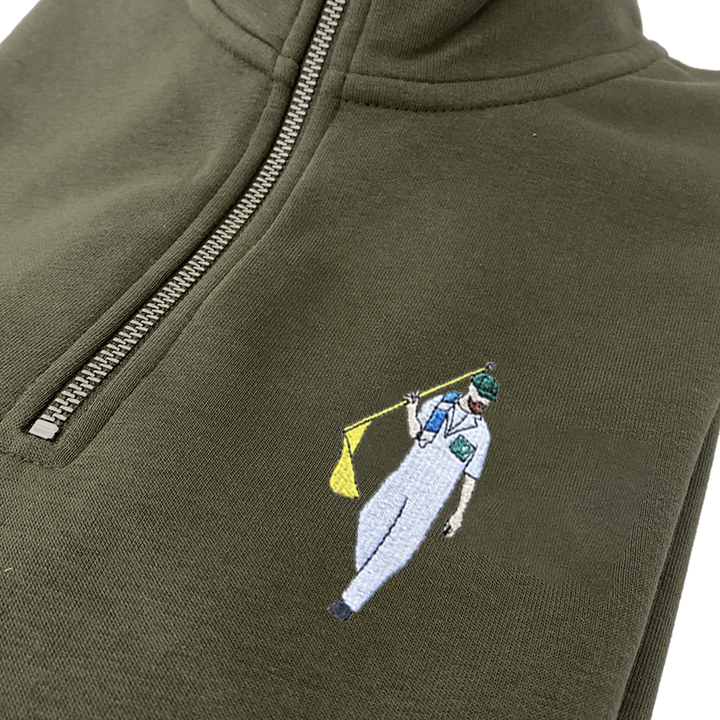 Augusta Zip Sweatshirt Khaki