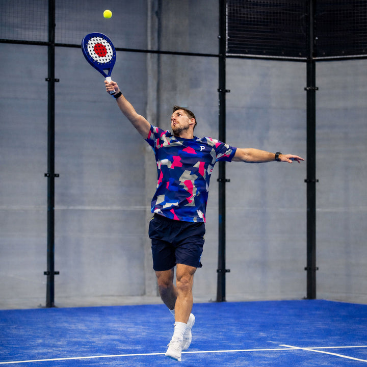 Padel Camo Tech Tee – Navy