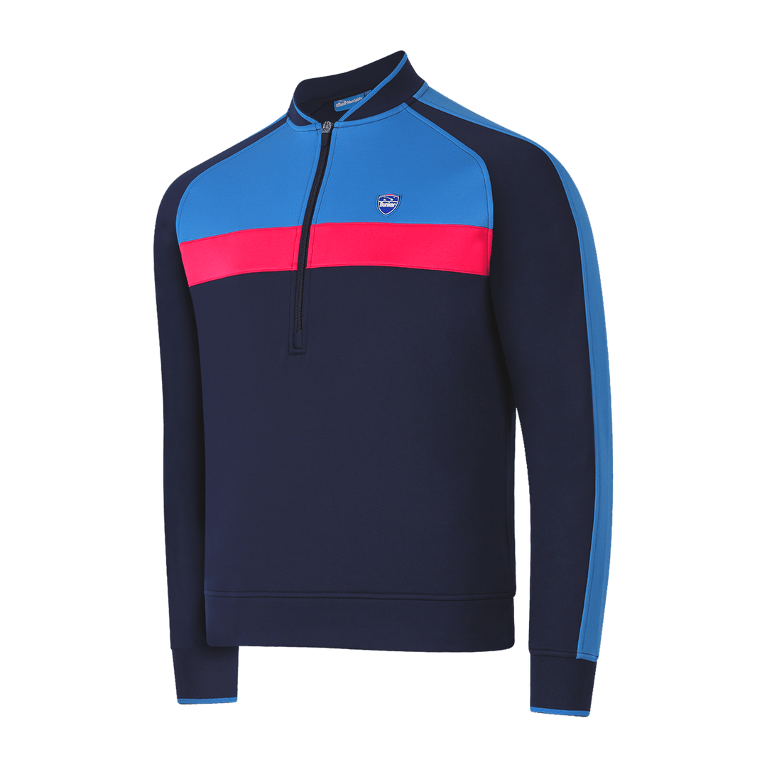Colour Block Quarter Zip