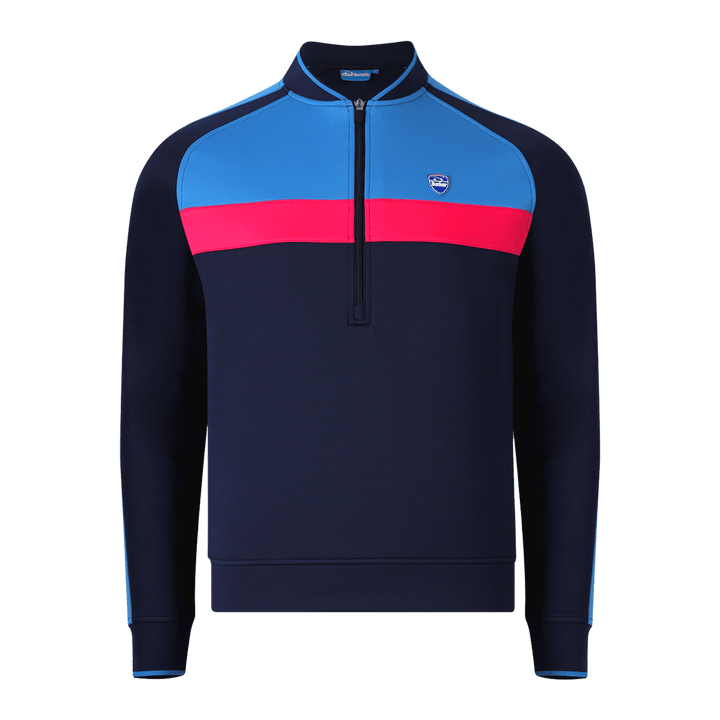 Colour Block Quarter Zip